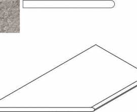 Декор керамогранит Italon Discover X2 Grey Bordo 30x60 Round Sx Бортик Закругленный Левый