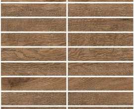 Мозаика Grasaro Italian Wood Темно-коричневая 30.7x30.7 Структурированная