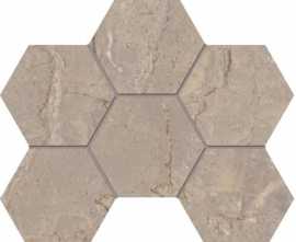 Мозаика Estima Bernini Beige BR02 Hexagon 28.5x25 Полированная