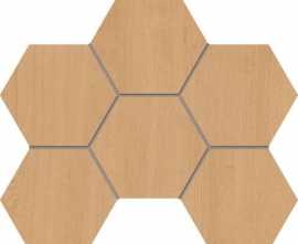 Мозаика Estima Classic Wood CW04 Honey Oak Hexagon Неполированный 28.5x25