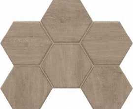 Мозаика Estima Classic Wood CW02 Dark Grey Hexagon Неполированный 28.5x25