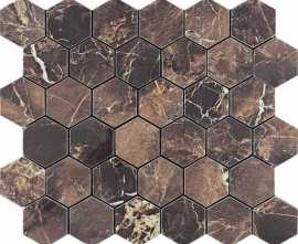 Мозаика Velsaa Copper Slab Black Mosaic Hexagone