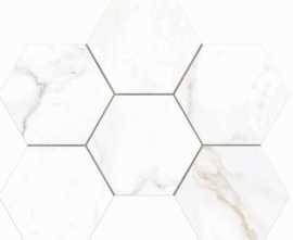 Мозаика Estima Ideal ID01 White Hexagon 28.5x25 Неполированная