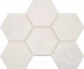 Мозаика Estima Luna LN00-TE00 White Hexagon 25x285 неполированная