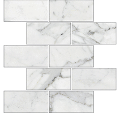 Мозаика Kerranova Marble Trend Carrara 30.7x30.7 Матовый m13