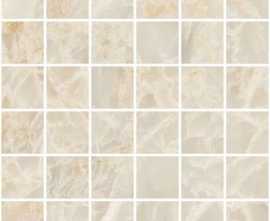 Мозаика Vitra Marble-X Скайрос Кремовый Лаппато R9 Ректификат 5х5