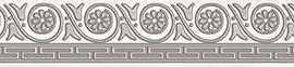 Бордюр настенный Ceramica Classic Afina Cen. Серый 5х40